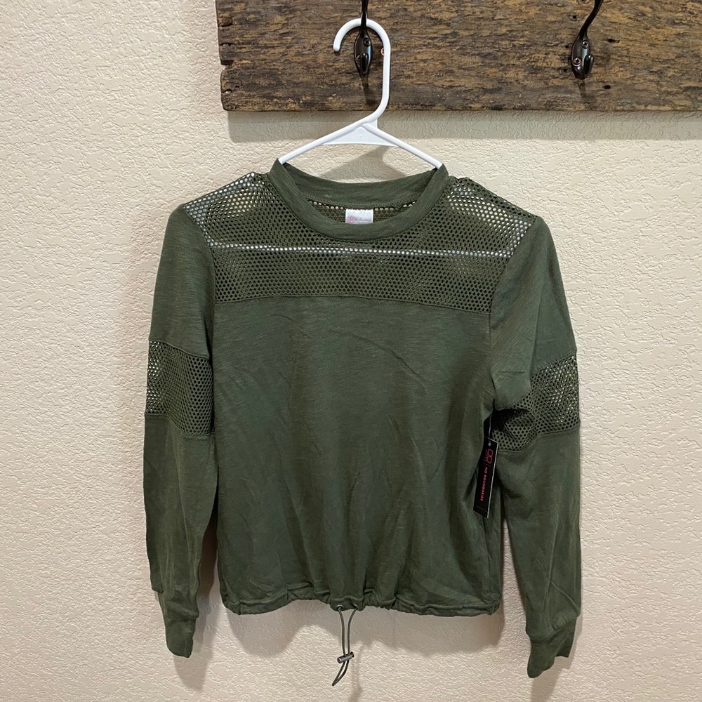 NOBO Green Long Sleeved Shirt w/ Mesh Details